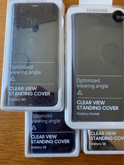 Clear View Standing Covers for Samsung S8, S8+, Note8