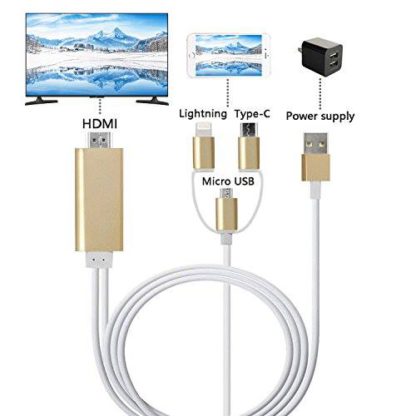 HDTV Cable - 2 In 1 Lightning/Micro USB to HDTV