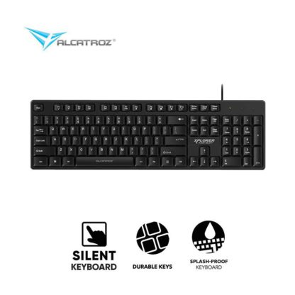 Alcatroz Xplorer K330 Silent USB Wired Keyboard